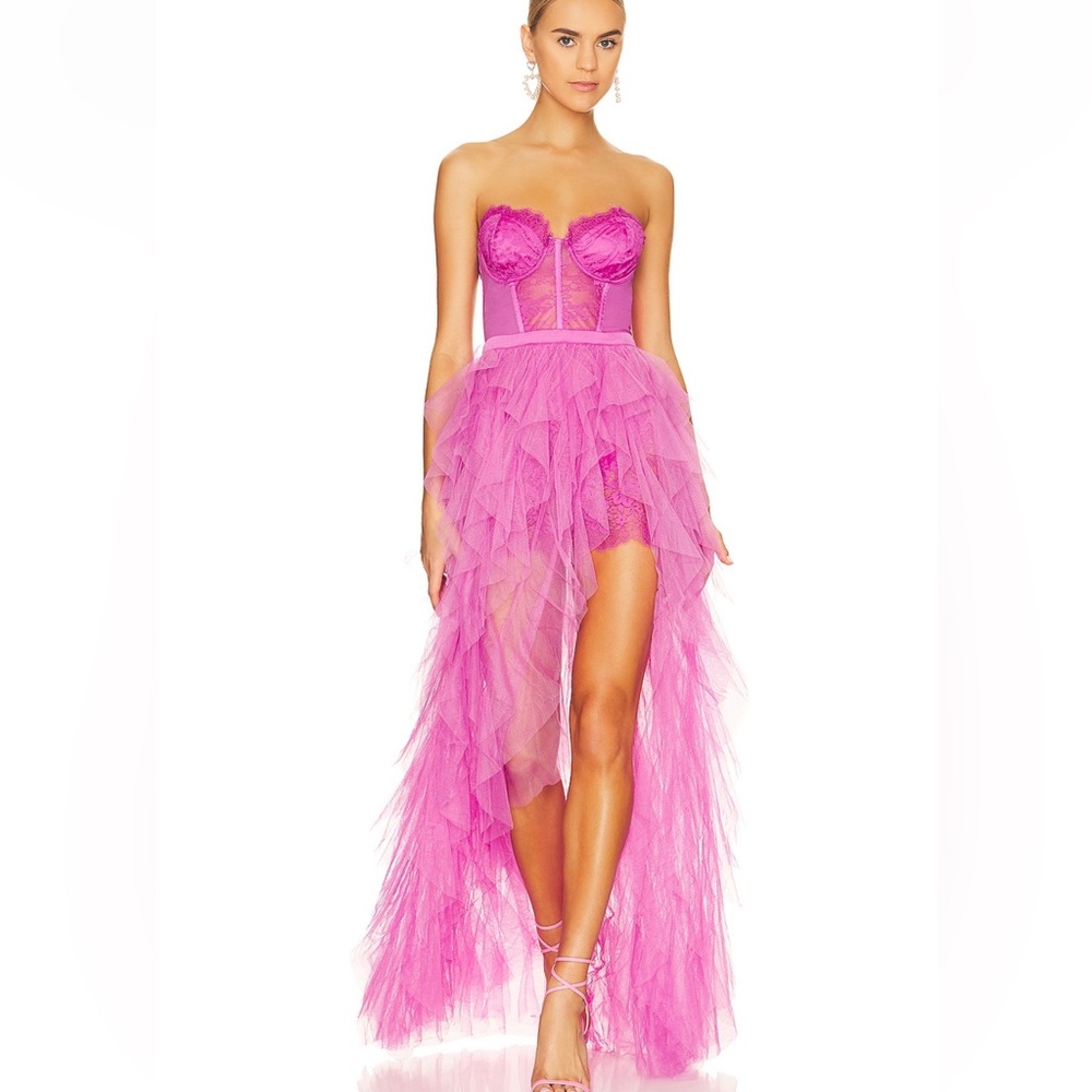 For Love And Lemons Strapless Pink Dress